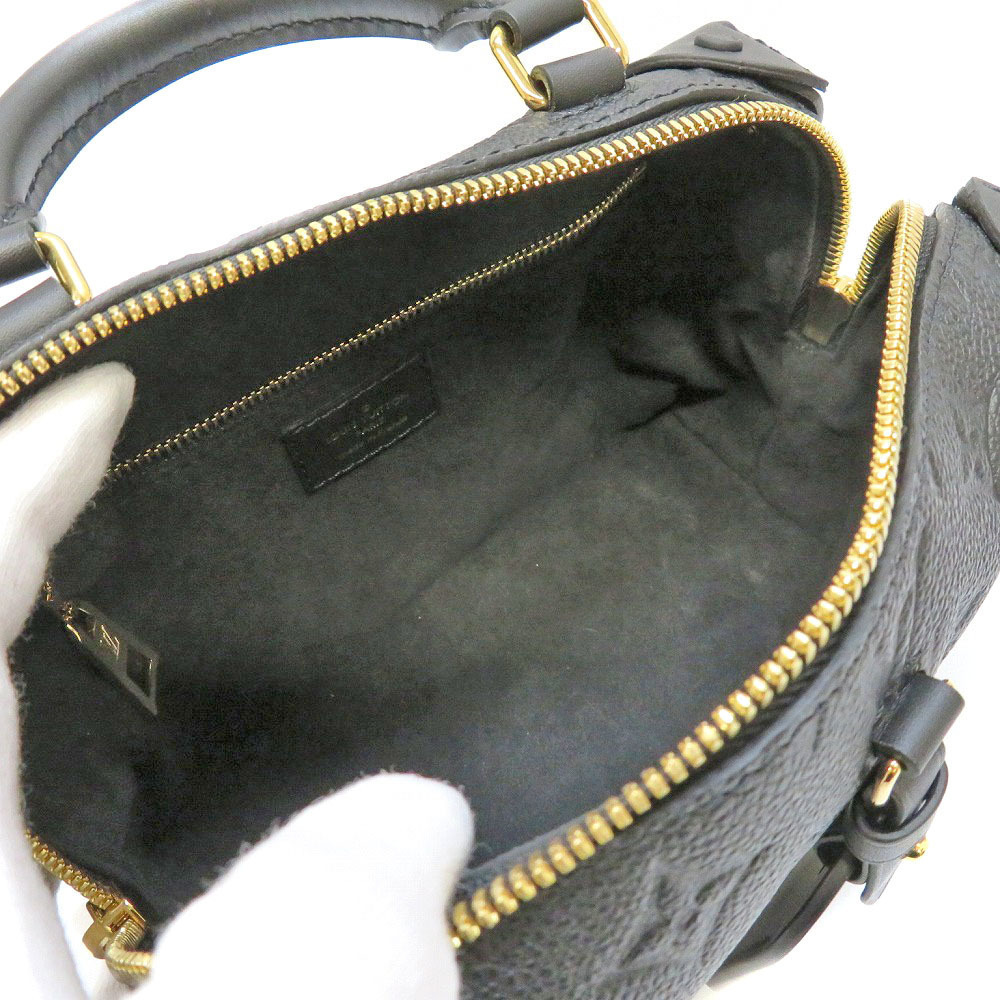 LOUIS VUITTON Malle Souple Empreinte Noir Black Shoulder Bag Handbag - Picture 6 of 10